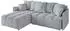 ALTDECOR LONLI-L Ecksofa mit Schlaffunktion und Bettkasten, L-Form, hellgrau (800000814084)
