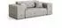 Fun Möbel CHANTAL 2-Sitzer Sofa Velvet gelb