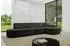 ALTDECOR MARI-L2-v3 Ecksofa L-Form, Velours, schwarz, 328x171x83cm (800001202098)