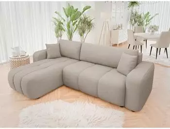 Mirjan24 Furyn Ecksofa L-Form mit Schlaffunktion und Bettkasten