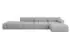 ALTDECOR Lizur-L2 Ecksofa L-Form, Bouclé, hellgrau, 380x160cm (800001290565)
