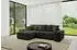 ALTDECOR ENIL-L Ecksofa mit Schlaffunktion und Bettkasten, L-Form, schwarz (800001322024)