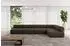 ALTDECOR Samaro-L3 Ecksofa L-Form, 6-Sitzer, 380x190cm, braun (800001609634)