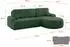 ALTDECOR LIRA-L Ecksofa mit Schlaffunktion und Bettkasten, L-Form, grün, 264x172x89cm (800001420744)