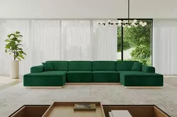 ALTDECOR IREA-U2 Wohnlandschaft U-Form, gr&uuml;n (800001617211)