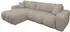 Mirjan24 Furyn Maxi Ecksofa Boucle, L-Form, Schlaffunktion & Bettkasten