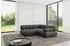ALTDECOR Mende-L1 Ecksofa L-Form, Velours, dunkelgrau, 190x190x70cm (800001555001)