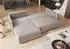 Fun Möbel EVORA Ecksofa Schlafsofa, Stoff Poso, grau, Ottomane links