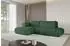 ALTDECOR Cloud-L Ecksofa mit Schlaffunktion und Bettkasten, L-Form, grün (800001146553)