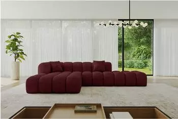 ALTDECOR OLEA-L2 Ecksofa L-Form, bordeauxrot, 289x176cm (800001609095)
