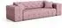 Fun Möbel Chantal 3-Sitzer Sofa Velvet-Stoff, pink