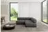ALTDECOR Samaro-L1 Ecksofa L-Form Velours dunkelgrau 190x190x70cm (800001609467)