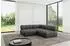 ALTDECOR Samaro-L1 Ecksofa L-Form Velours dunkelgrau 190x190x70cm (800001609467)