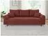 S-Style Möbel Maya 3-Sitzer-Sofa Cordstoff terrakotta (210x81x93cm)