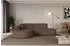 ALTDECOR MARI-L1 Ecksofa L-Form, Velours, braun, 243x171cm (800001324773)