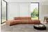 ALTDECOR Solven-L1 Ecksofa L-Form, Velours, apricot, 380x174x70cm (800001593186)