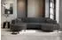 Fun Möbel Valencia U-Form Sofa, Stoff Noel, grafit