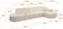 ALTDECOR Livo-L2 Ecksofa L-Form, Textil, beige, 337x173cm (800001363329)