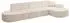 ALTDECOR Livo-L2 Ecksofa L-Form, Textil, beige, 337x173cm (800001363329)