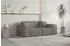 Fun Möbel CELES PREMIUM Sofaset 3-2-1 Stoff Ascot Bukla, taupe