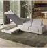 Masseno LERMA R-S Ecksofa L-Form mit Schlaffunktion & Bettkasten, grün (LERMA R-S MONOLITH 37)