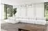 ALTDECOR Mende-L3 Ecksofa L-Form Bouclé weiß 380x190cm (800001554947)
