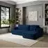 Masseno Senti K R-S Ecksofa L-Form mit Schlaffunktion und Bettkasten, blau (SENTI K R-S KRONOS 09)