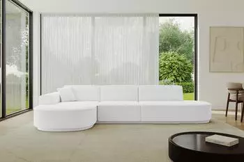 ALTDECOR MARI-L2-v3 Ecksofa L-Form Boucl&eacute;, wei&szlig;, 328x171x83cm (800001202247)