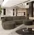 Masseno Vezzo M Ecksofa U-Form mit Schlaffunktion und Bettkasten, beige (VEZZO M MONOLITH 09)