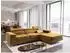Masseno Elma R-S Ecksofa Velours gelb mit Schlaffunktion und Bettkasten (ELMA R-S MONOLITH 48)