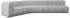 ALTDECOR Karex-L2 Ecksofa L-Form, Bouclé, hellgrau, 399x194cm