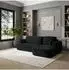 Masseno Senti K R-S Ecksofa L-Form mit Schlaffunktion und Bettkasten, schwarz (SENTI K R-S KRONOS 07)