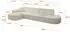 ALTDECOR Livo-L2 Ecksofa L-Form, Textil, cremeweiß, 337x173x79,5cm