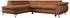 MKS Meble Peter L Ecksofa L-Form mit Schlaffunktion und Bettkasten, orange (Peter L)