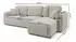 Selsey Olido Ecksofa mit Schlaffunktion, universal, graubeige Samt