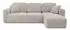 Selsey Olido Ecksofa mit Schlaffunktion, universal, graubeige Samt