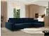 MKS Dorian U Ecksofa U-Form, Velvet, dunkelblau, Schlaffunktion, Bettkasten (800000905750)