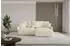 ALTDECOR ONESK-L-v1 Ecksofa mit Schlaffunktion und Bettkasten, Bouclé, beige, 216x177x72cm (800001321511)