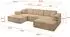 ALTDECOR IREA-U1-v4 Wohnlandschaft U-Form, beige, Textil (IREA-U1-v4)