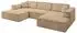 ALTDECOR IREA-U1-v4 Wohnlandschaft U-Form, beige, Textil (IREA-U1-v4)