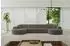 ALTDECOR MARI-U2 Wohnlandschaft U-Form, Bouclé, braun (MARI-U2)