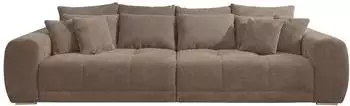 luma-home Big-Sofa XXL Federkern Cordstoff braun-taupe 306cm (15174)