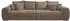 luma-home Big-Sofa XXL Federkern Cordstoff braun-taupe 306cm (15174)