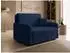 Mirjan24 Viva Silk II Schlafsofa 2-Sitzer mit Bettkasten, dunkelblau (Polo 891)