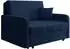 Mirjan24 Viva Silk II Schlafsofa 2-Sitzer mit Bettkasten, dunkelblau (Polo 891)