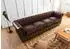 Massivmoebel24 Chesterfield Sofa 4-Sitzer, Echtleder, braun (09-920-890-1004)