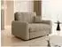 Mirjan24 Viva Moon II Schlafsofa 2-Sitzer mit Bettkasten, hellbraun (Lumo 30)