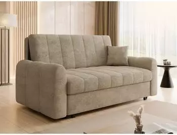Mirjan24 Viva Moon IV Schlafsofa mit Bettkasten, hellbraun (Lumo 30)
