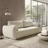 Selsey Zordo 3-Sitzer Schlafsofa Chenille mit Bettkasten, hellbeige
