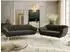 MKS Meble PIRS Sofa-Garnitur 3+2 Sitzer, dunkelgrau, Wellenfederung (PIRS)